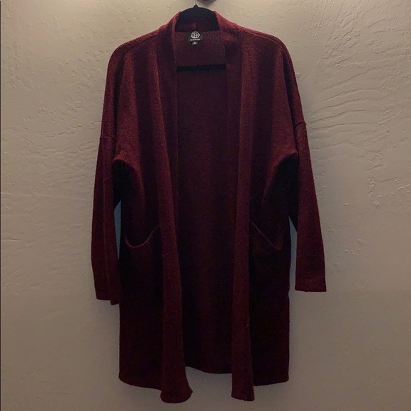 Maroon Bobeau Cardigan - Picture 1 of 3